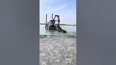 YSCSD350 ठोस क्षमता 360 सीबीएम प्रति घंटे हाइड्रोलिक कटर सक्शन ड्रेजर काम में